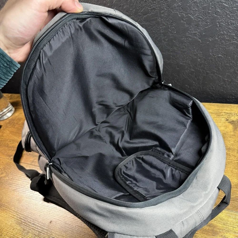 Ful High-End Multi-Pocket Grey Polyester Laptop Backpack Unisex Large